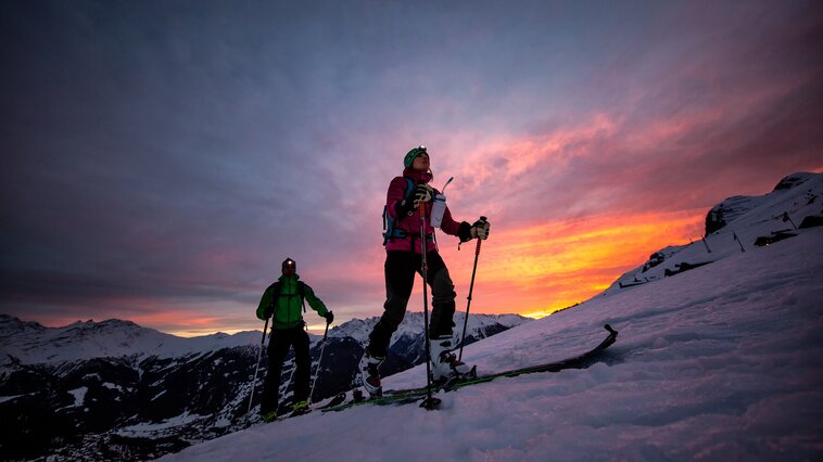 Ski touring by night