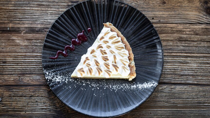 Tarte au citron, Restaurant Le Balcon, Verbier 4Vallées