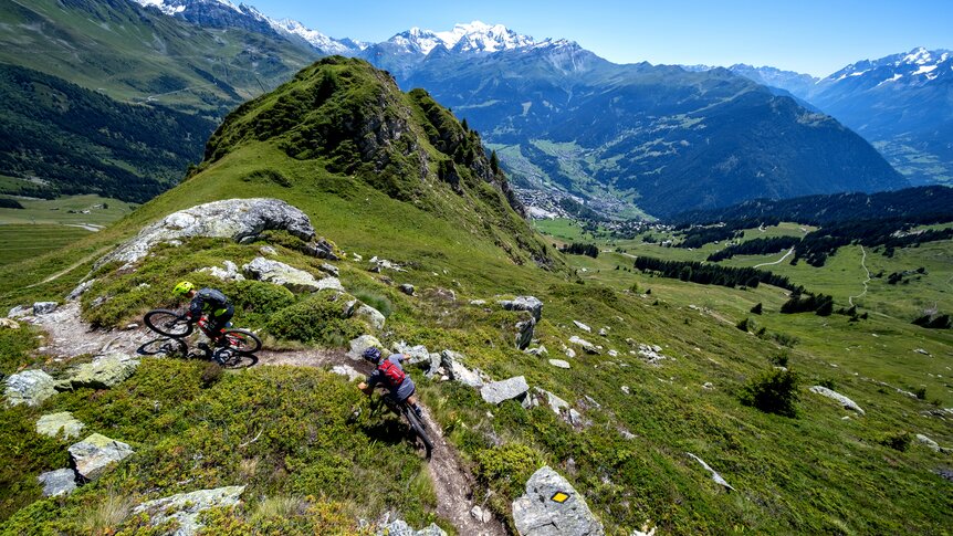Bikepark Verbier from above